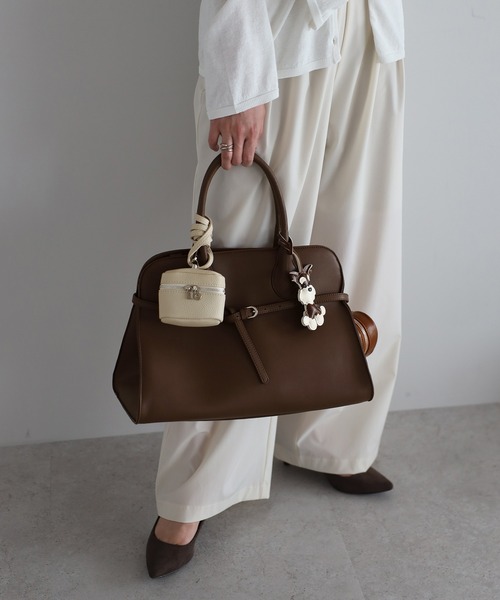 セール】【牛革】ベルト付きハンドバッグ（ハンドバッグ）｜soins