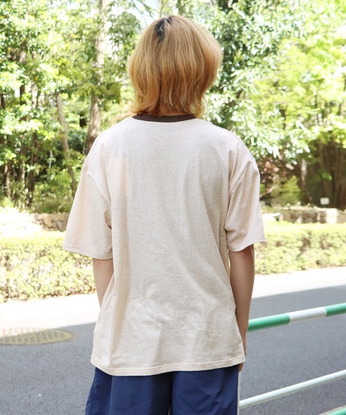mocT（モクティー）の「mocT/モクティ SOFT HEATHER HENRY NECK S/S TEE ヘンリーネック 半袖Ｔシャツ カットソー（Tシャツ/カットソー・メンズ・ベージュ/ホワイト・XL/L）」の4枚目の写真