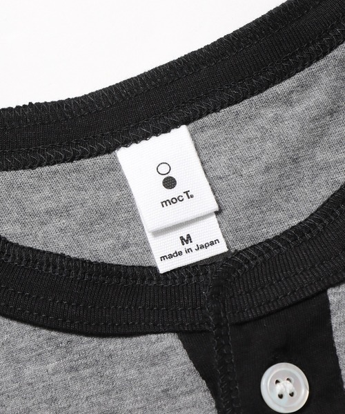 mocT（モクティー）の「mocT/モクティ SOFT HEATHER HENRY NECK S/S TEE ヘンリーネック 半袖Ｔシャツ カットソー（Tシャツ/カットソー・メンズ・ベージュ/ホワイト・XL/L）」の6枚目の写真