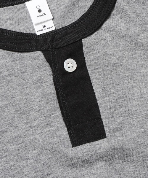 mocT（モクティー）の「mocT/モクティ SOFT HEATHER HENRY NECK S/S TEE ヘンリーネック 半袖Ｔシャツ カットソー（Tシャツ/カットソー・メンズ・ベージュ/ホワイト・XL/L）」の7枚目の写真