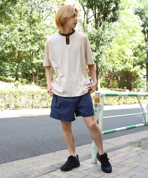 mocT（モクティー）の「mocT/モクティ SOFT HEATHER HENRY NECK S/S TEE ヘンリーネック 半袖Ｔシャツ カットソー（Tシャツ/カットソー・メンズ・ベージュ/ホワイト・XL/L）」の18枚目の写真