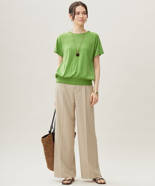 ドレーピーラグランスリーブ ニットソー