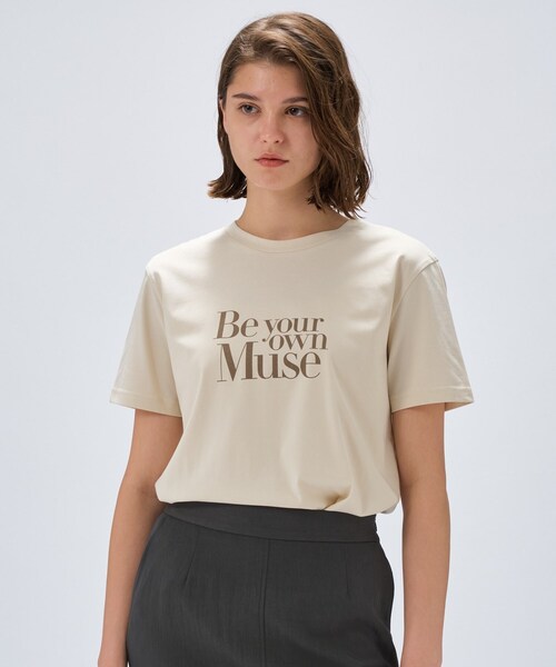 cloenc（クロエンス）の「【手洗い可】ロゴプリントTシャツ（Tシャツ/カットソー・レディース・ベージュ系その他6/ベージュ系その他7/ベージュ系その他4/ホワイト系4/ホワイト系6/ベージュ系9/ベージュ系その他3/ホワイト系3/ベージュ系その他5/ホワイト系5/ホワイト系1/ホワイト系2・02）」の7枚目の写真