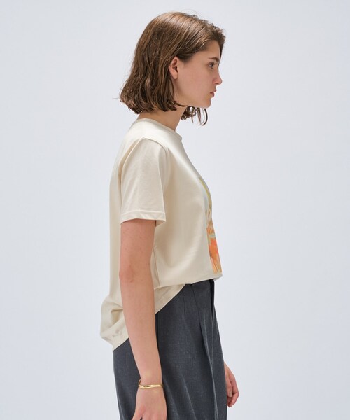 cloenc（クロエンス）の「【手洗い可】ロゴプリントTシャツ（Tシャツ/カットソー・レディース・ベージュ系その他6/ベージュ系その他7/ベージュ系その他4/ホワイト系4/ホワイト系6/ベージュ系9/ベージュ系その他3/ホワイト系3/ベージュ系その他5/ホワイト系5/ホワイト系1/ホワイト系2・02）」の22枚目の写真