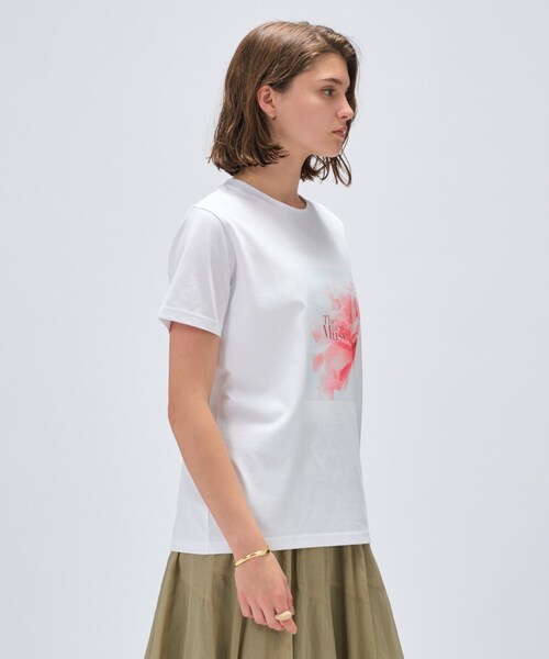 cloenc（クロエンス）の「フォト＆ロゴ プリントTシャツ（Tシャツ/カットソー・レディース・ベージュ系その他6/ベージュ系その他7/ベージュ系その他4/ホワイト系4/ホワイト系6/ベージュ系9/ベージュ系その他3/ホワイト系3/ベージュ系その他5/ホワイト系5/ホワイト系1/ホワイト系2・02）」の13枚目の写真
