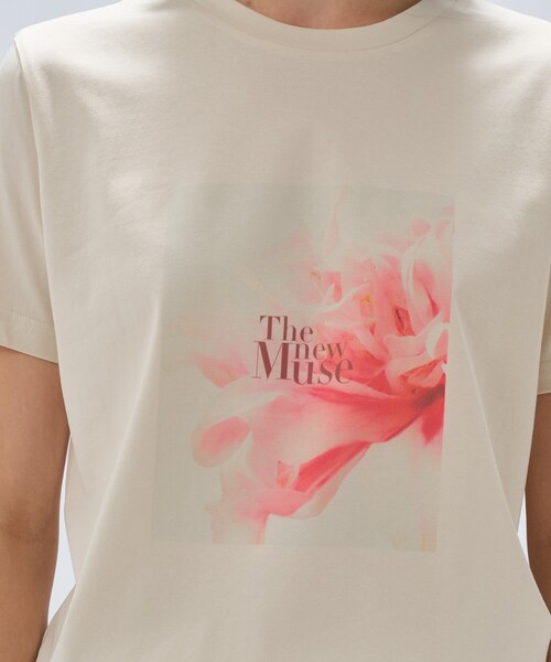 cloenc（クロエンス）の「フォト＆ロゴ プリントTシャツ（Tシャツ/カットソー・レディース・ベージュ系その他6/ベージュ系その他7/ベージュ系その他4/ホワイト系4/ホワイト系6/ベージュ系9/ベージュ系その他3/ホワイト系3/ベージュ系その他5/ホワイト系5/ホワイト系1/ホワイト系2・02）」の20枚目の写真