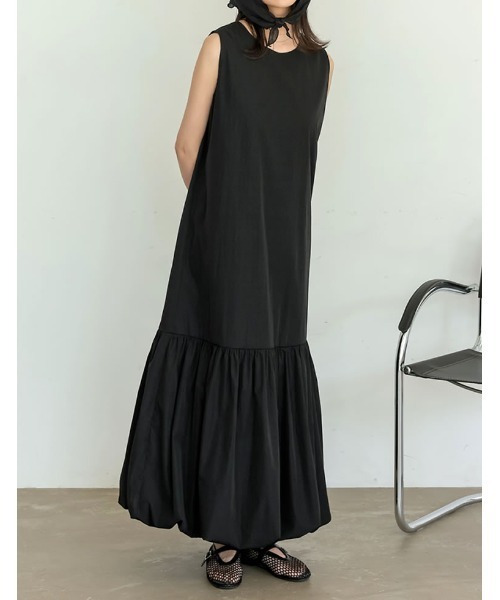 【大人気】SANDRO リブ編み ノースリーブワンピース セール】[2025 SUMMER COLLECTION][RAIN SHIELD][撥水加工][低