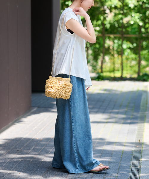 JOURNAL STANDARD relume（ジャーナルスタンダード　レリューム）の「アシンメトリーヘムデザインプルオーバー（Tシャツ/カットソー・レディース・ブラウン/ホワイト/ブラック・FREE）」の13枚目の写真