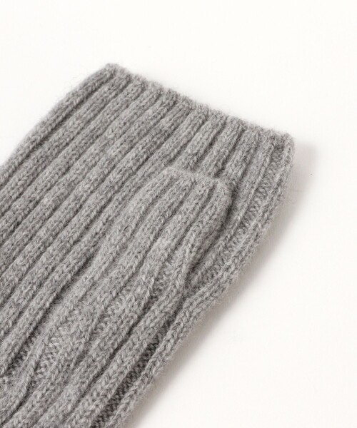 ASAUCE MELER / カシミヤ リブ アーム ウォーマー（手袋）｜ASAUCE