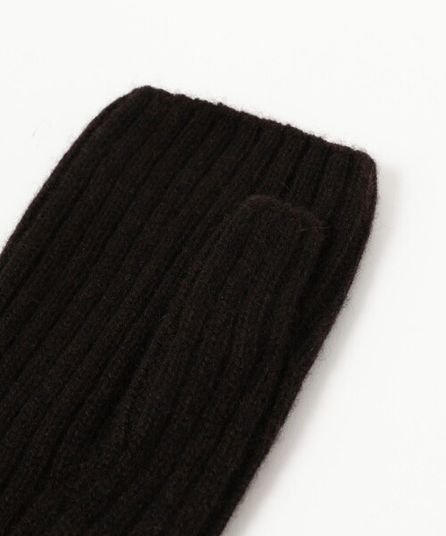 ASAUCE MELER / カシミヤ リブ アーム ウォーマー（手袋）｜ASAUCE
