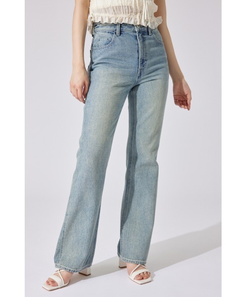 rienda（リエンダ）の「Shapely Makeジャストウエストデニムパンツ（デニムパンツ・レディース・ダークブルー/ライトブルー/ブラック・X-SMALL/SMALL/MEDIUM）」の8枚目の写真