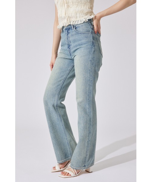 rienda（リエンダ）の「Shapely Makeジャストウエストデニムパンツ（デニムパンツ・レディース・ダークブルー/ライトブルー/ブラック・X-SMALL/SMALL/MEDIUM）」の11枚目の写真