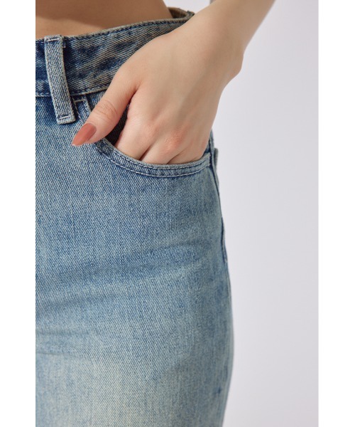 rienda（リエンダ）の「Shapely Makeジャストウエストデニムパンツ（デニムパンツ・レディース・ダークブルー/ライトブルー/ブラック・X-SMALL/SMALL/MEDIUM）」の16枚目の写真