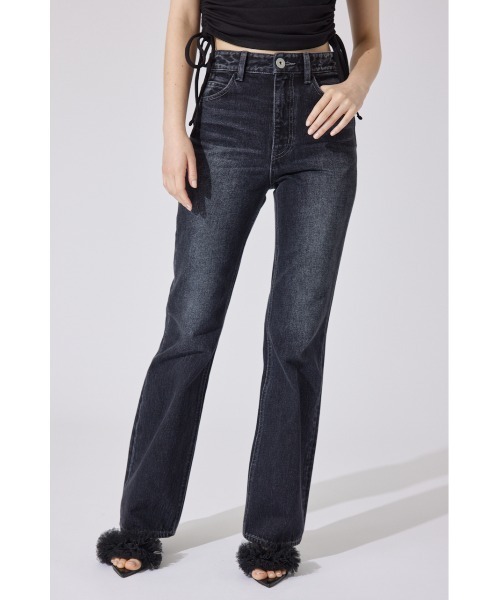 rienda（リエンダ）の「Shapely Makeジャストウエストデニムパンツ（デニムパンツ・レディース・ダークブルー/ライトブルー/ブラック・X-SMALL/SMALL/MEDIUM）」の19枚目の写真