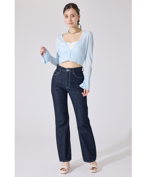 rienda（リエンダ）の「Shapely Makeジャストウエストデニムパンツ（デニムパンツ・レディース・ダークブルー/ライトブルー/ブラック・X-SMALL/SMALL/MEDIUM）」の21枚目の写真