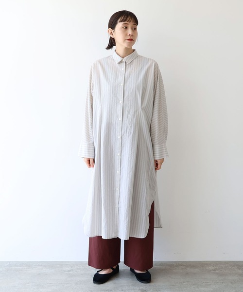 yuni Cupra/Cotton/Linen シャツワンピース yuni Cupra/Cotton/Linen シャツワンピース