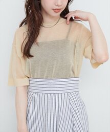 【WEB限定】ラメシアーゆるニットプルオーバー