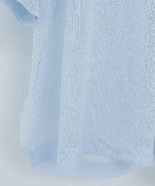 natural couture(ナチュラルクチュール)の「【WEB限定】ラメシアーゆるニットプルオーバー(ニット/セーター・レディース・オレンジ/ライトベージュ/サックスブルー/ブラック・FREE)」の17枚目の写真