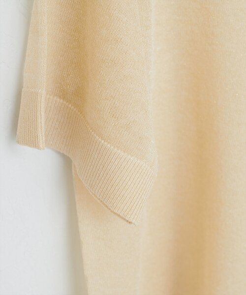 natural couture(ナチュラルクチュール)の「【WEB限定】ラメシアーゆるニットプルオーバー(ニット/セーター・レディース・オレンジ/ライトベージュ/サックスブルー/ブラック・FREE)」の7枚目の写真