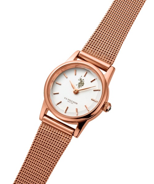 U.S. POLO ASSN.(ユーエスポロアッスン)の「【U.S. POLO ASSN.】ユーエスポロアッスン 腕時計 U-30 Watch Lueur(アナログ腕時計・レディース・ピンクゴールド/ホワイト/ブラック・FREE)」の4枚目の写真