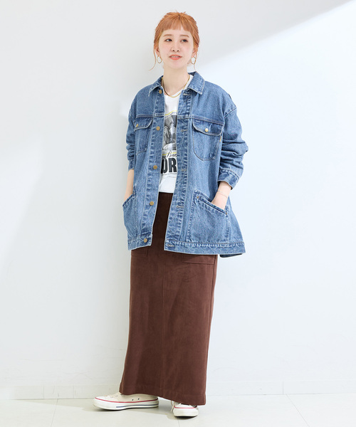 B.C STOCK（ベーセーストック）の「《追加》ウォッシャブル / DU JOUR/デュ ジュール RIDING JEAN JACKET（デニムジャケット・レディース・ブルー・FREE）」の19枚目の写真