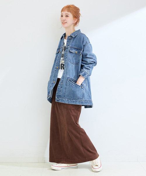 B.C STOCK（ベーセーストック）の「《追加》ウォッシャブル / DU JOUR/デュ ジュール RIDING JEAN JACKET（デニムジャケット・レディース・ブルー・FREE）」の21枚目の写真