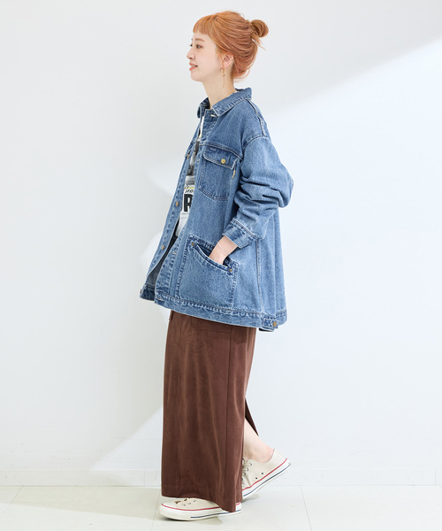 B.C STOCK（ベーセーストック）の「《追加》ウォッシャブル / DU JOUR/デュ ジュール RIDING JEAN JACKET（デニムジャケット・レディース・ブルー・FREE）」の22枚目の写真