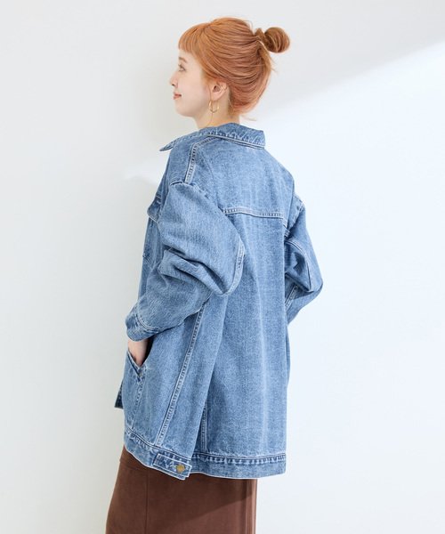 B.C STOCK（ベーセーストック）の「《追加》ウォッシャブル / DU JOUR/デュ ジュール RIDING JEAN JACKET（デニムジャケット・レディース・ブルー・FREE）」の16枚目の写真