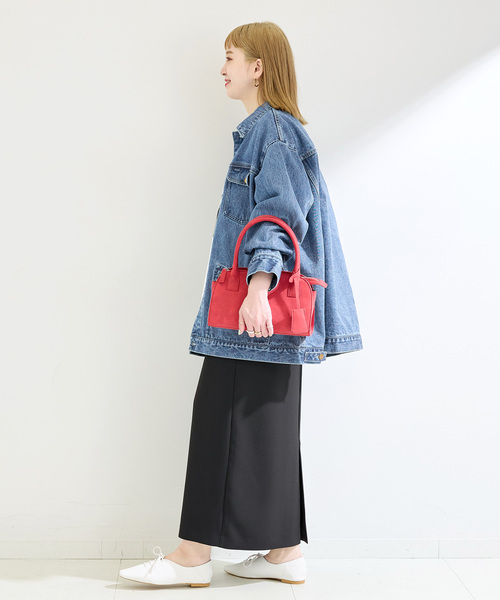 B.C STOCK（ベーセーストック）の「《追加》ウォッシャブル / DU JOUR/デュ ジュール RIDING JEAN JACKET（デニムジャケット・レディース・ブルー・FREE）」の9枚目の写真