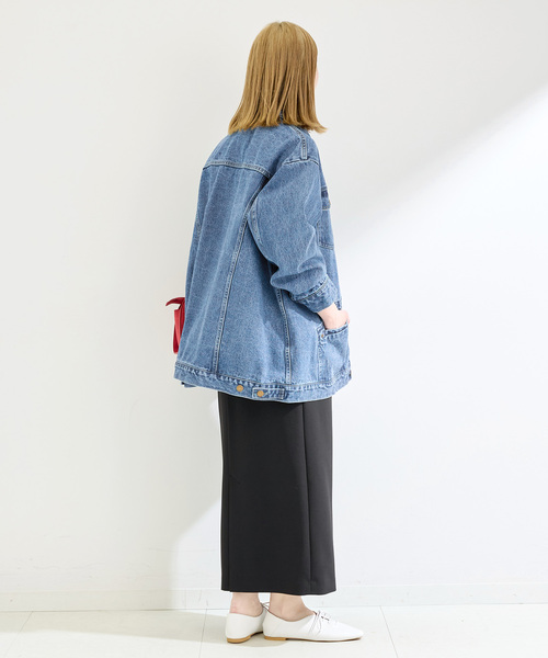 B.C STOCK（ベーセーストック）の「《追加》ウォッシャブル / DU JOUR/デュ ジュール RIDING JEAN JACKET（デニムジャケット・レディース・ブルー・FREE）」の10枚目の写真