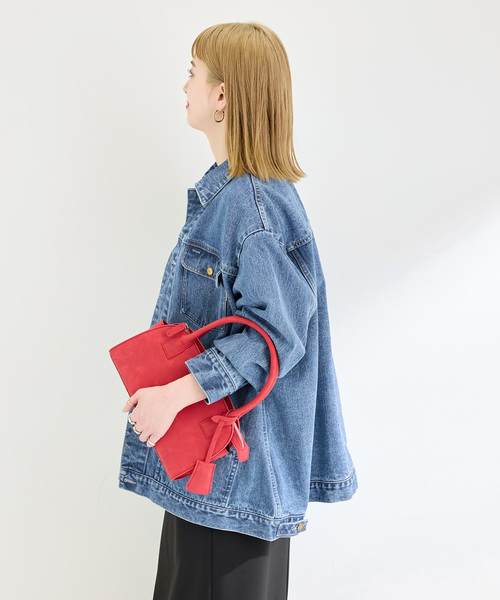 B.C STOCK（ベーセーストック）の「《追加》ウォッシャブル / DU JOUR/デュ ジュール RIDING JEAN JACKET（デニムジャケット・レディース・ブルー・FREE）」の4枚目の写真