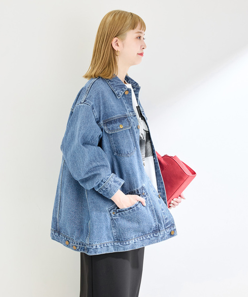 追加》ウォッシャブル / DU JOUR/デュ ジュール RIDING JEAN JACKET