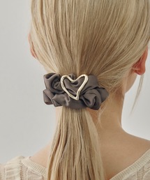 GOLDY | メタル ハート サテン シュシュ(シュシュ)