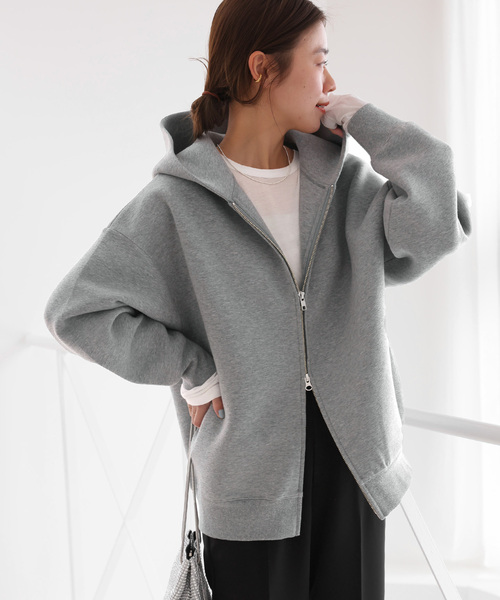 JOURNAL STANDARD relume(ジャーナルスタンダード レリューム)の「《WEB限定追加 / 新色》フーディーブルゾン(パーカー・レディース・スミクロ/ブラウン/アイボリー/チャコールグレー・FREE)」の21枚目の写真