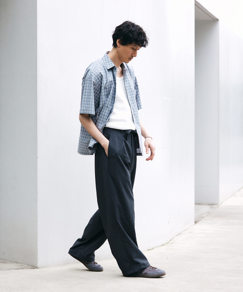 JOURNAL STANDARD(ジャーナルスタンダード)の「”吸水速乾 / 接触冷感” EVALET オーバーパンツ / セットアップ対応(その他パンツ・メンズ・ブラック系その他/サックスブルー/ブラウン/ベージュ・SMALL/MEDIUM/LARGE)」の10枚目の写真