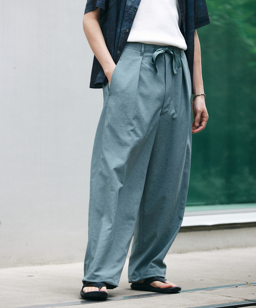 2023年 J.PRESS 【吸水速乾接触冷感】リネンツイル ストレート パンツ 2023年 J.PRESS 【吸水速乾接触冷感】リネンツイル ストレート