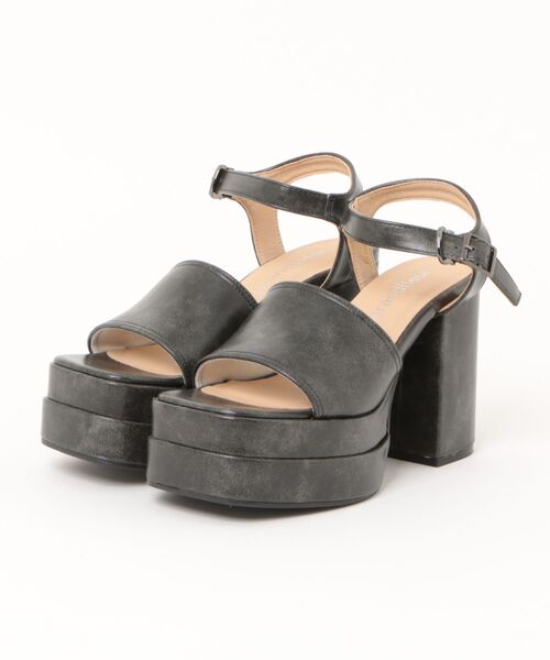 grandfleur(グランドフルール)の「【grandfleur】レディースエレガンスサンダル(サンダル・レディース・ダークグレー/ダークブラウン・S/M/L/LL)」の1枚目の写真