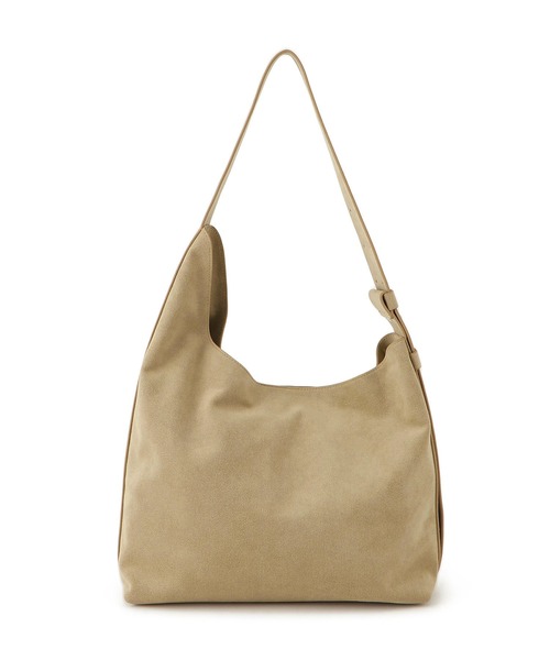 SALON adam et rope'(サロン アダム エ ロペ)の「【W S(ドゥーブル)】Ultrasuede(R)ホーボーバッグ(ショルダーバッグ・レディース・ベージュ/ダークブラウン・FREE)」の6枚目の写真