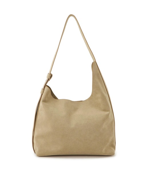 SALON adam et rope'(サロン アダム エ ロペ)の「【W S(ドゥーブル)】Ultrasuede(R)ホーボーバッグ(ショルダーバッグ・レディース・ベージュ/ダークブラウン・FREE)」の8枚目の写真