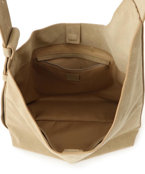 SALON adam et rope'(サロン アダム エ ロペ)の「【W S(ドゥーブル)】Ultrasuede(R)ホーボーバッグ(ショルダーバッグ・レディース・ベージュ/ダークブラウン・FREE)」の15枚目の写真