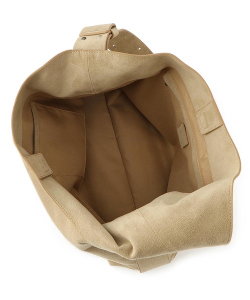 SALON adam et rope'(サロン アダム エ ロペ)の「【W S(ドゥーブル)】Ultrasuede(R)ホーボーバッグ(ショルダーバッグ・レディース・ベージュ/ダークブラウン・FREE)」の16枚目の写真