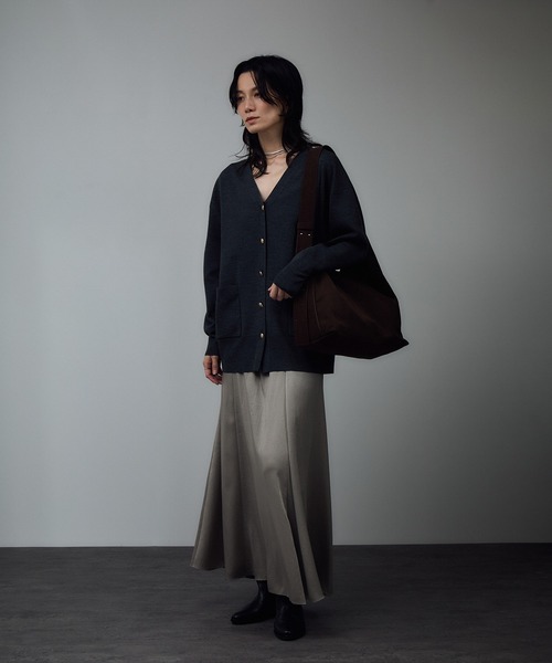 SALON adam et rope'(サロン アダム エ ロペ)の「【W S(ドゥーブル)】Ultrasuede(R)ホーボーバッグ(ショルダーバッグ・レディース・ベージュ/ダークブラウン・FREE)」の20枚目の写真