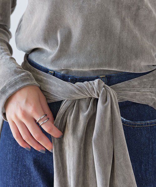 green label relaxing(グリーンレーベルリラクシング)の「極みシアーフロッキーT(Tシャツ/カットソー・レディース・ライトブルー/ライトピンク/ブラック/グレー/オフホワイト/ダークブラウン・FREE)」の21枚目の写真