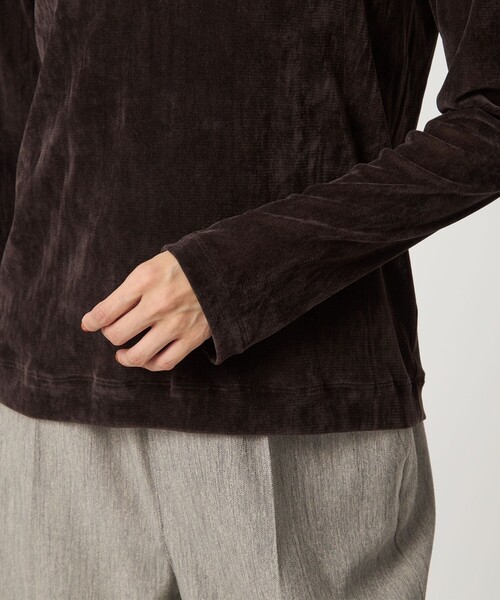 green label relaxing(グリーンレーベルリラクシング)の「極みシアーフロッキーT(Tシャツ/カットソー・レディース・ライトブルー/ライトピンク/ブラック/グレー/オフホワイト/ダークブラウン・FREE)」の11枚目の写真