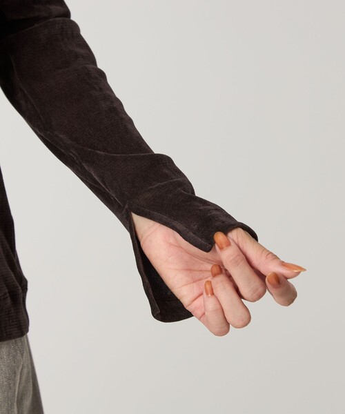 green label relaxing(グリーンレーベルリラクシング)の「極みシアーフロッキーT(Tシャツ/カットソー・レディース・ライトブルー/ライトピンク/ブラック/グレー/オフホワイト/ダークブラウン・FREE)」の12枚目の写真