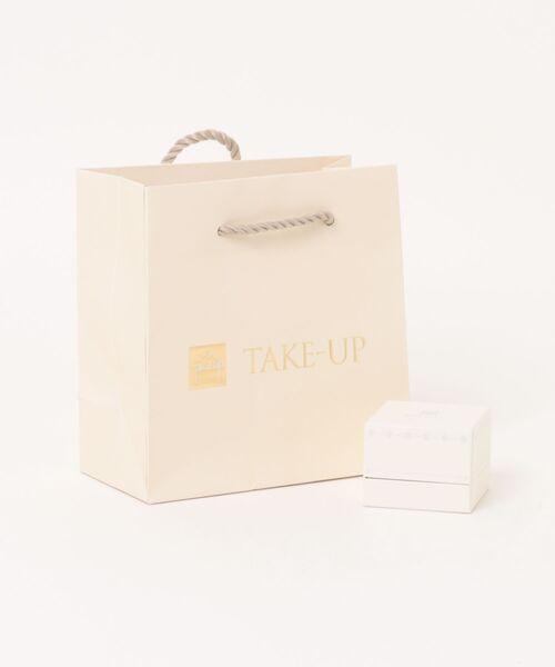 TAKE-UP(テイクアップ)の「K10 ツインダイヤモンドネックレス( R)(チャーム・レディース・ピンクゴールド・FREE)」の7枚目の写真