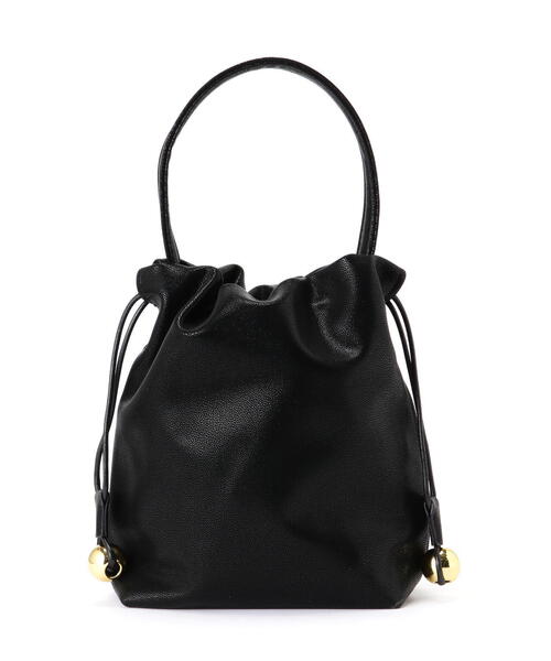 FREE'S MART（フリーズマート）の「ボール巾着バッグ（ショルダーバッグ・レディース・ブラック/ブラウン系その他・ﾌﾘ-）」の4枚目の写真