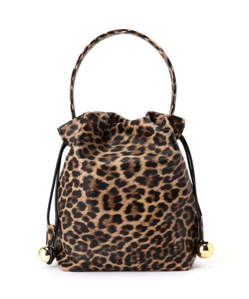 FREE'S MART（フリーズマート）の「ボール巾着バッグ（ショルダーバッグ・レディース・ブラック/ブラウン系その他・ﾌﾘ-）」の6枚目の写真