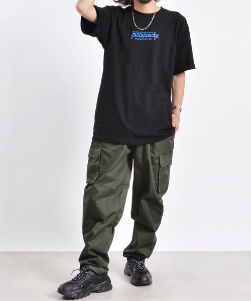 セール】【MODISH GAZE】properly刺繍半袖Tシャツ（Tシャツ