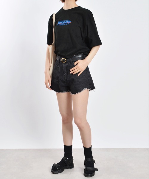MODISH GAZE(モディシュガゼ)の「【MODISH GAZE】properly刺繍半袖Tシャツ(Tシャツ/カットソー・メンズ・ホワイト/ネイビー/ブラック・MEDIUM/LARGE/X-LARGE)」の16枚目の写真